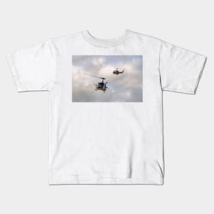 Bell UH-1 Iroquois Helicopters - (A Pair of Hueys) Kids T-Shirt